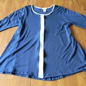 My Lil Bump Maternity Small Blue w/ Gray Shirt NWT